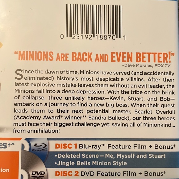 Minions / BUNDLE AND SAVE ON MOVIES - Picture 3 of 13